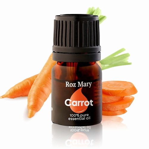 ROZ MARY Эфирное масло Морковь 100% натуральное 10.0 kasanie масло розмарин испанский 10 0