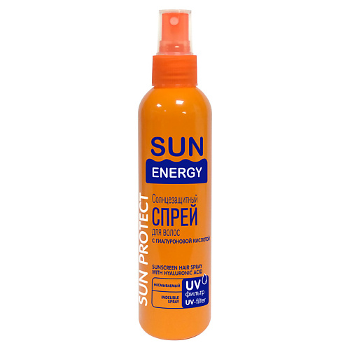 SUN ENERGY Солнцезащитный спрей для волос с гиалуроновой кислотой 200