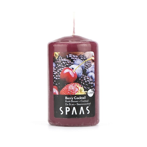 SPAAS Свеча-столбик ароматическая Ягодный коктейль 1 spaas свеча столбик ароматическая ванильный пирог 1