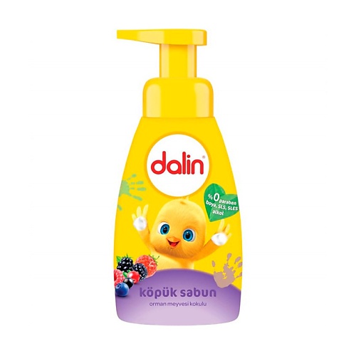 DALIN Детское жидкое мыло с ароматом лесных ягод 200.0 lp care мыло листовое с ароматом черники 20 0