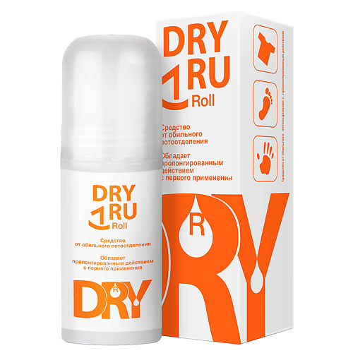 DRY RU Антиперспирант средство от обильного потоотделения с пролонгированным действием Roll 50.0 дезодорант dry dry roll on от обильного потоотделения 35 мл