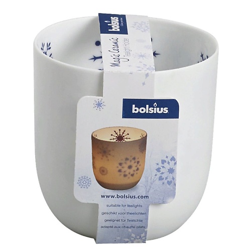 BOLSIUS Подсвечник Bolsius Сandle accessories 75/70 белый - для чайных свечей подсвечник glasar для 6 свечей 79 см