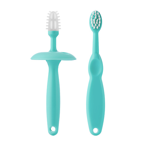 ROXY KIDS Набор зубная щетка и щетка-массажер для малышей lei набор щетка натуральная щетка для лица