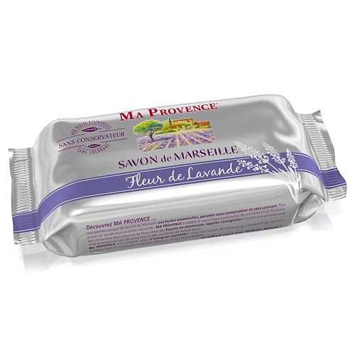 MA PROVENCE Мыло Марсельское цветок Лаванды 200 durance марсельское мыло кусковое лаванда и травы прованса lavender