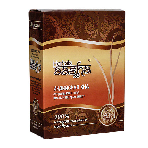 AASHA HERBALS Хна - стерилизованная витаминизированная aasha herbals мыло амла 100