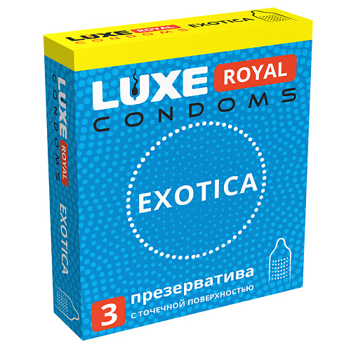 LUXE CONDOMS Презервативы LUXE ROYAL Exotica 3 luxe condoms презервативы luxe воскрешающий мертвеца 3