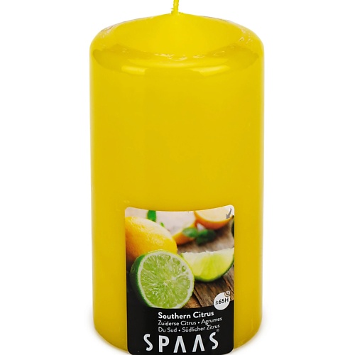 SPAAS Свеча-столбик ароматическая Южный цитрус 1 spaas свеча столбик рустик аква блю 1