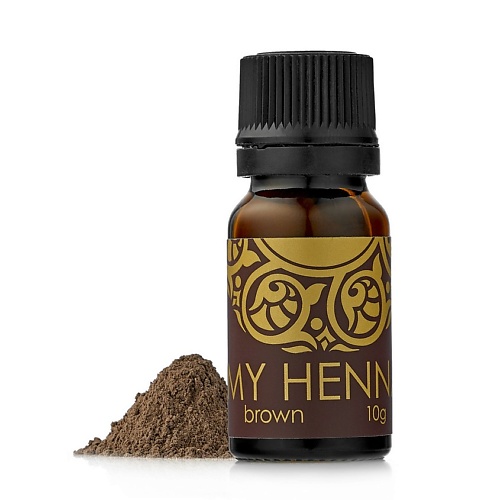 ALISA BON Хна для окраски бровей «My Henna» (коричневая) bio henna набор для домашнего окрашивания бровей хной мини шатен