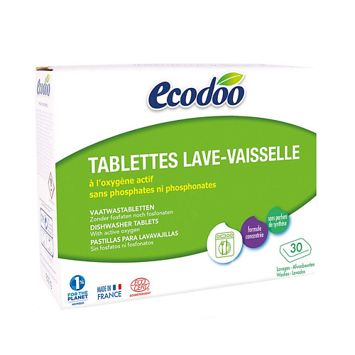 ECODOO Таблетки для посудомоечных машин 30 rossinka экологичные таблетки для посудомоечных машин premium all in 1 30