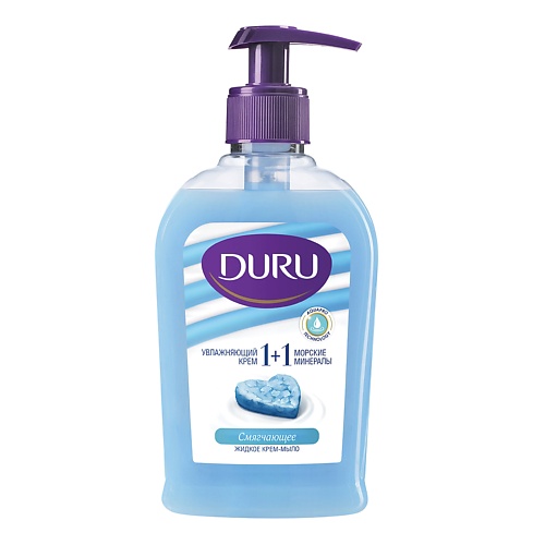 Мыло жидкое DURU Жидкое крем-мыло 1+1 Увлажняющий крем & Морские минералы