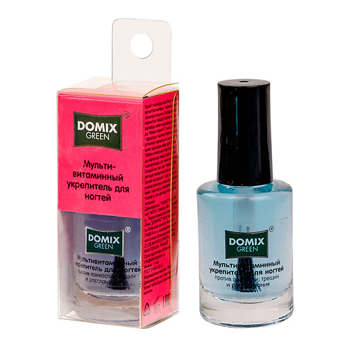 DOMIX GREEN Мультивитаминный укрепитель для ногтей 11 domix dgp сухое молекулярное масло для ногтей для влажной кожи 30