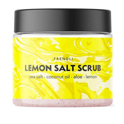 FRENDLI Соляной скраб для тела с лимоном и эвкалиптом Lemon Salt Scrub 300 dina becker расслабляющий соляной скраб для тела sea salt lavander 200