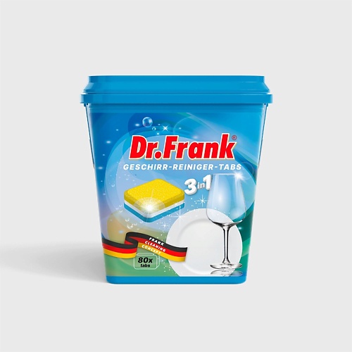 DR.FRANK Таблетки для посудомоечной машины geschirr-reiniger tabs 3 in 1 1600 полезные машины с живыми страницами