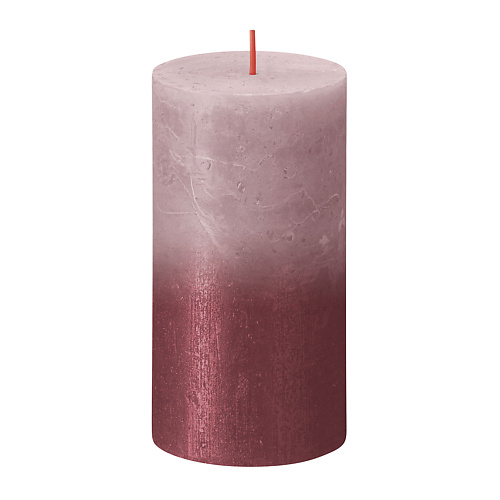BOLSIUS Свеча Sunset пепельно-розовая/бордо 427 bolsius свеча столбик classic золотая 253