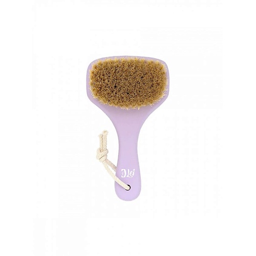LEI Массажная щетка для сухого массажа , натуральная щетина, с покрытием, фиолетовая грелка 0 5л фиолетовая