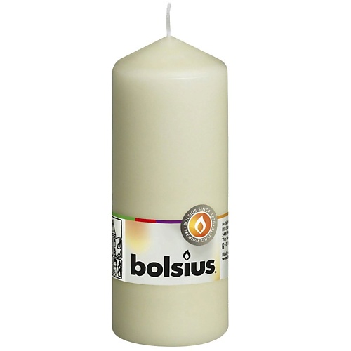BOLSIUS Свеча столбик Classic кремовая 297 bolsius свеча в стекле арома true scents ваниль 302