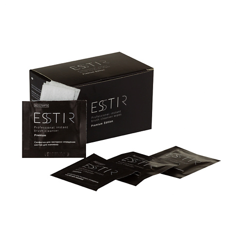 ESSTIR Салфетки для очищения кистей Premium 30 influence beauty салфетки для очищения кистей от косметических средств