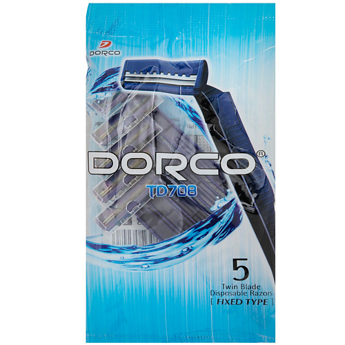 DORCO Бритвы одноразовые TD708, 2-лезвийные 1 dorco бритвы одноразовые pace2 2 лезвийные 1