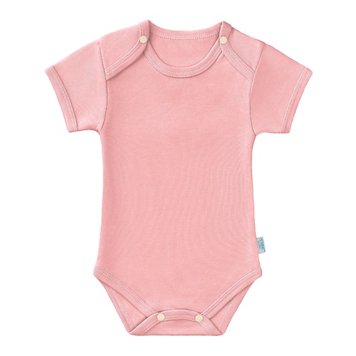 LEMIVE Боди для малышей Розовый блуза с коротким рукавом и отделкой на вороте