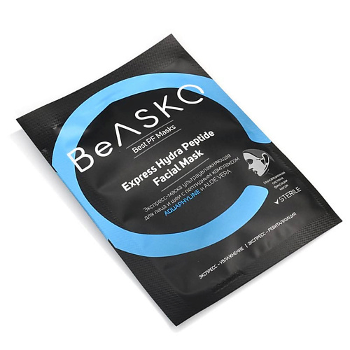 BEASKO SKIN Экспресс-маска ультраувлажняющая для лица и шеи с комплексом AQUAPHYLINE и ALOE VERA 25 dr f5 лифтинг маска пленка с бакучиолом и пептидным комплексом 80