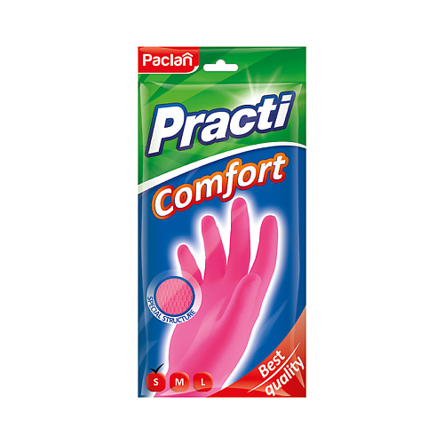 PACLAN Comfort Перчатки резиновые paclan practi spiro мочалка металлическая 1