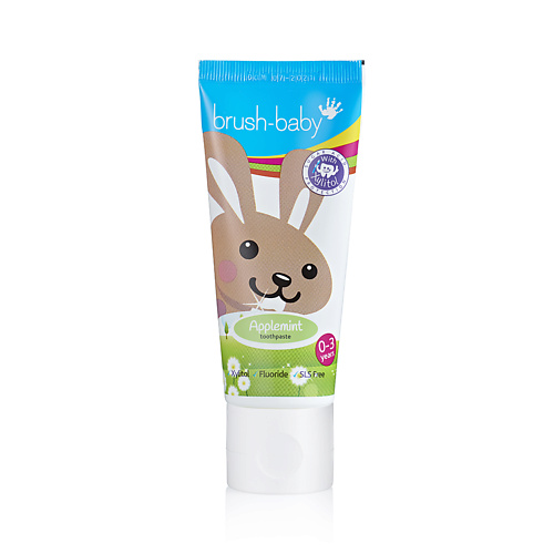BRUSH-BABY Зубная паста Applemint с рождения до 3 лет 50.0 hanil зубная паста для детей с экстрактом яблока 60