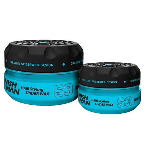 NISHMAN Воск-паутинка для волос S3 Blue web 100 обесцвечивающий порошок для волос microgranules blue 30 г