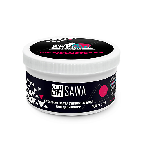 SAWA Паста для шугаринга универсальная с шунгитом 500 sawa паста для шугаринга бандажная гипоаллергенная 1500