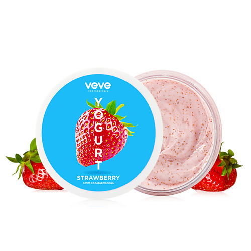 VEVE Крем-скраб для лица Strawberry Yogurt 100.0 veve скраб для тела damask rose 250