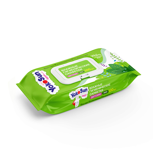 YOKOSUN Влажные гигиенические салфетки детские Eco 100.0 салфетки влажные derma baby детские 64 шт