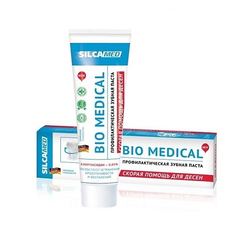 SILCAMED Лечебная зубная паста против кровоточивости десен и воспаления BIO MEDICAL 130