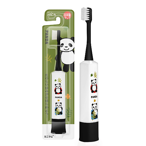 HAPICA Детская электрическая звуковая зубная щётка DBK-5KWK Panda 3-10 лет farres зубная эко щётка бамбуковая