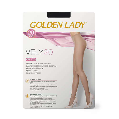GOLDEN LADY Колготки женские 20 den VELY Nero 5 golden lady носки женские piccolino супер укороченный nero 39 41