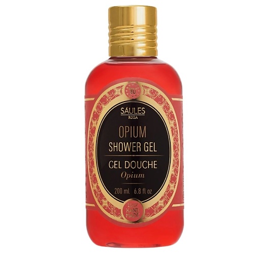 SAULES FABRIKA Гель для душа с ароматом парфюма Opium 200 saules fabrika массажное масло с ароматом вишня 200