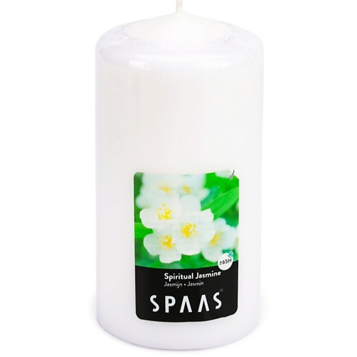 SPAAS Свеча-столбик ароматическая Божественный жасмин 1 bolsius свеча столбик арома true scents ваниль 250