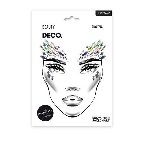 DECO. Кристаллы для лица и тела FACE CRYSTALS by Miami tattoos (Hideway)
