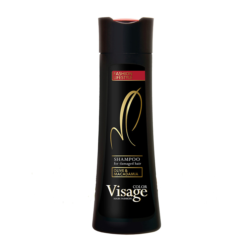 фото Шампунь для вьющихся волос shampoo damaged hair 400 мл visage color hair fashion