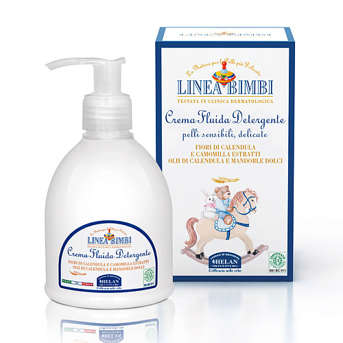 Молочко для тела HELAN Детское очищающее молочко для лица и тела Linea Bimbi