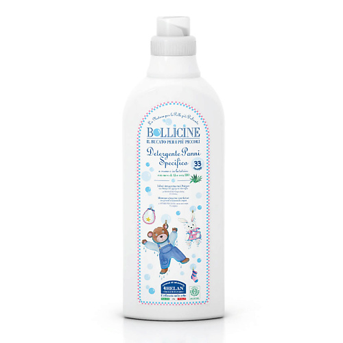 HELAN Натуральное жидкое средство для стирки детского белья Bollicine 1000 melomama средство для моющих пылесосов 1000
