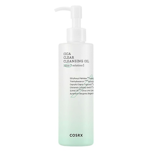 COSRX Очищающее гидрофильное масло для снятия макияжа PURE FIT CICA CLEAR CLEANSING OIL 200.0 мицеллярное очищающее масло