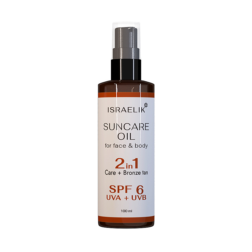 фото Israelik масло для загара suncare oil spf 6