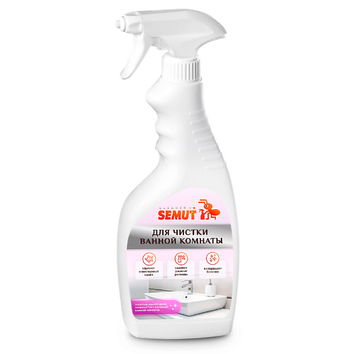 SEMUT Средство для чистки ванной комнаты 500 средство для чистки труб selena sanitol гранулированное 90 г