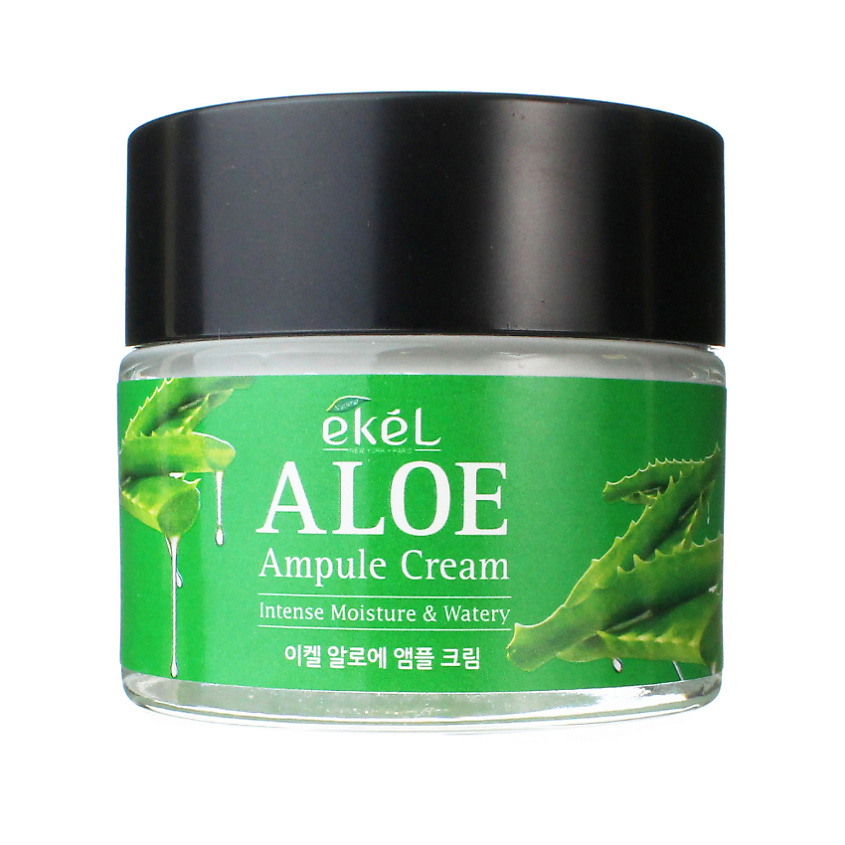 фото Крем для лица с алоэ ампульный увлажняющий ampule cream aloe 70 мл ekel