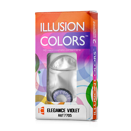 ILLUSION Цветные контактные линзы ILLUSION colors ELEGANCE violet шампунь фиолетовый для холодных ярких оттенков блонда дж902 1 1000 мл