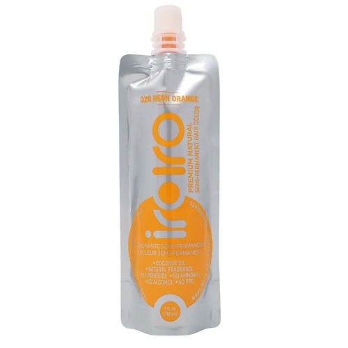 IROIRO Семи-перманентный краситель для волос 320 NEON ORANGE Неоновый оранжевый экскаватор прогресс инерционный оранжевый