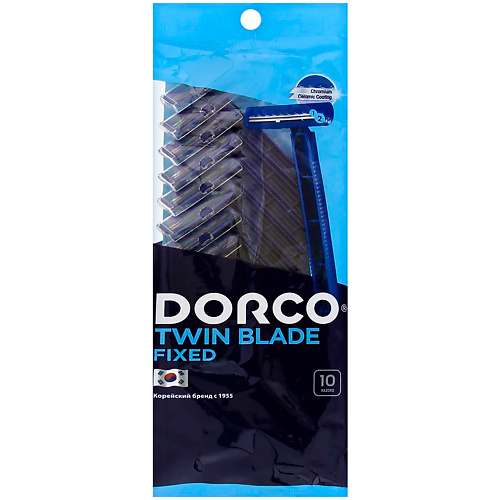 цена Станок для бритья DORCO Бритвы одноразовые TD708, 2-лезвийные