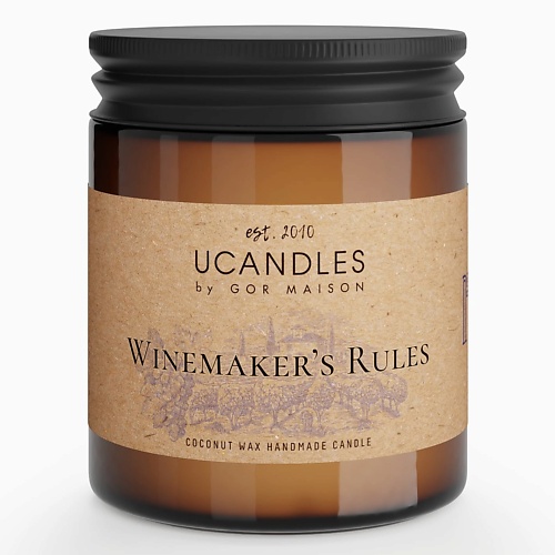 UCANDLES Свеча Winemakers’ Rules Chez Maman 60 190 ucandles свеча lemon curd chez maman 31 190