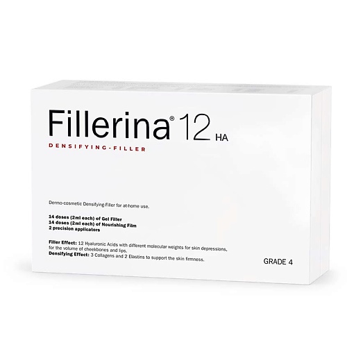 Концентрат для лица FILLERINA 12HA Densifying-Filler  набор с укрепляющим эффектом, уровень 4 цена и фото