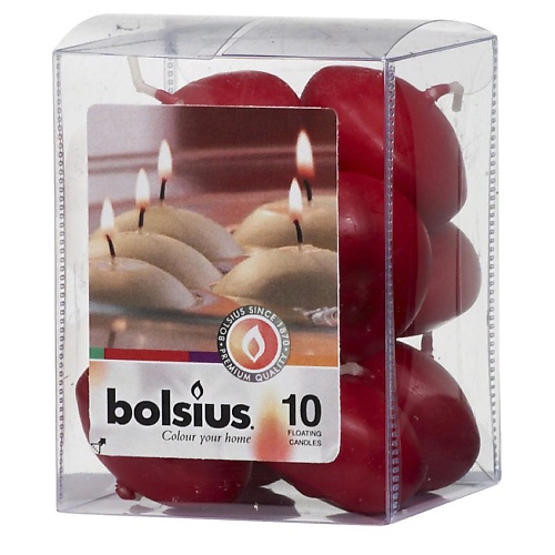 BOLSIUS Свечи плавающие Classic темно-красные bolsius свечи плавающие bolsius classic белые
