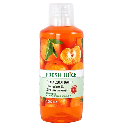 фото Fresh juice пена для ванн tangerine&sicilian orange